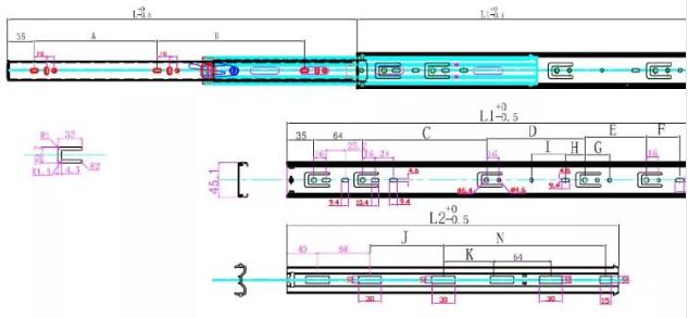 drawer slide machine