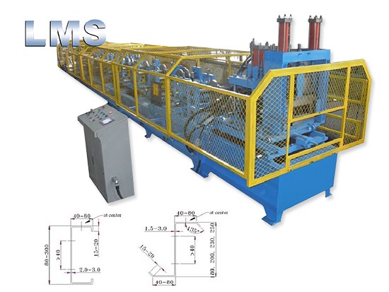 LMS CZ Fast-Changing Purlin Roll Forming Machine